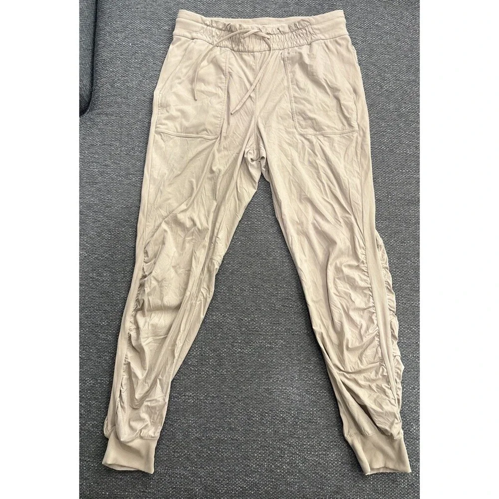 Lululemon Beyond The Studio Jogger Pants Womens Size 10 W5CZHS Beige Brown - Picture 1 of 10